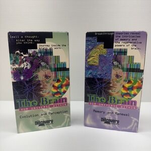 The Brain: Our Universe Within VHS Memory & Renewal,  Discovery Channel Lot Of 2